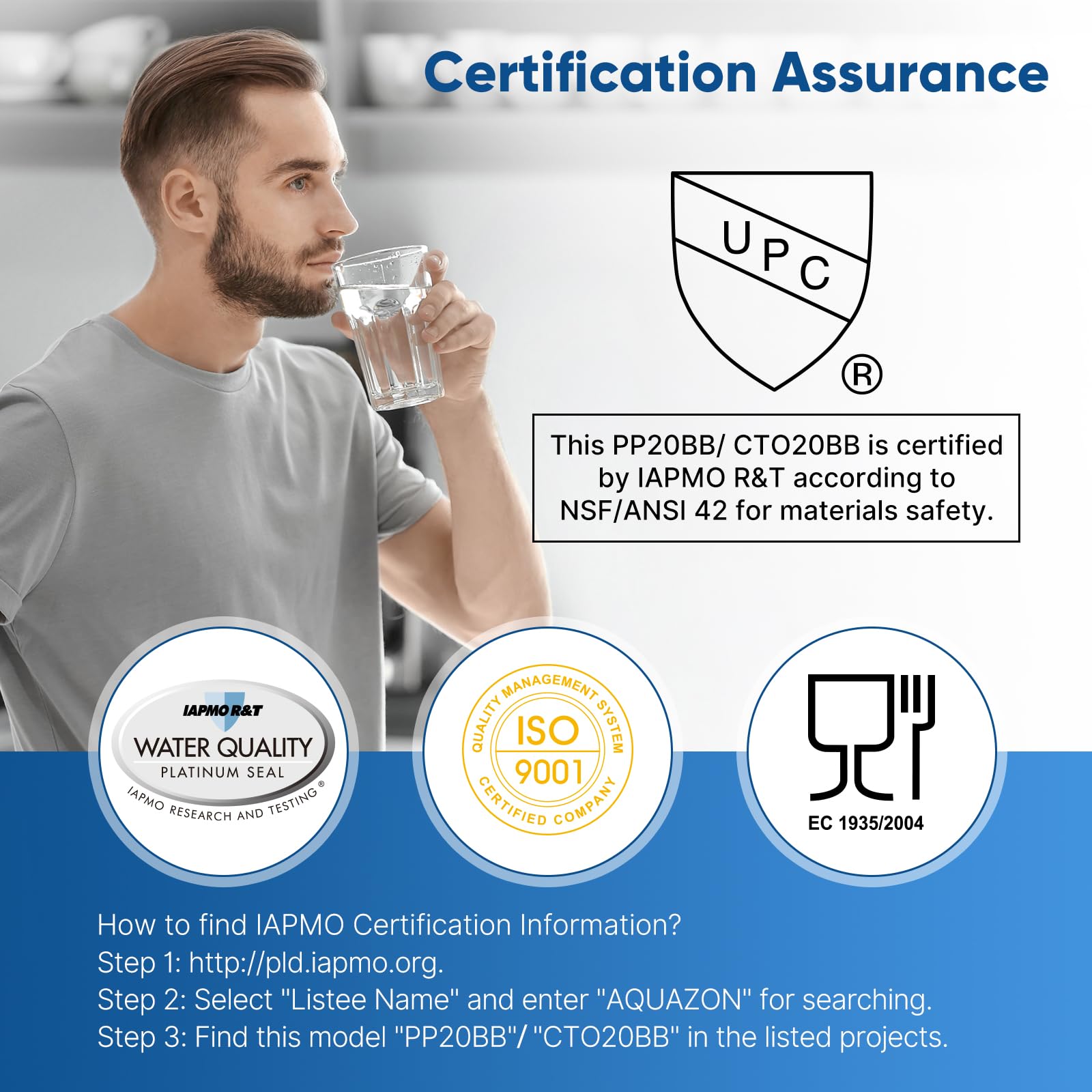 PUREPLUS 5 Micron 20"x4.5" Whole House Water Filter Cartridge Combo Kit with Sediment and Activated Carbon Block Filter - Replacement for FPMB5-20, AP810-2, FC25B, EPM-20BB, 2 PACK