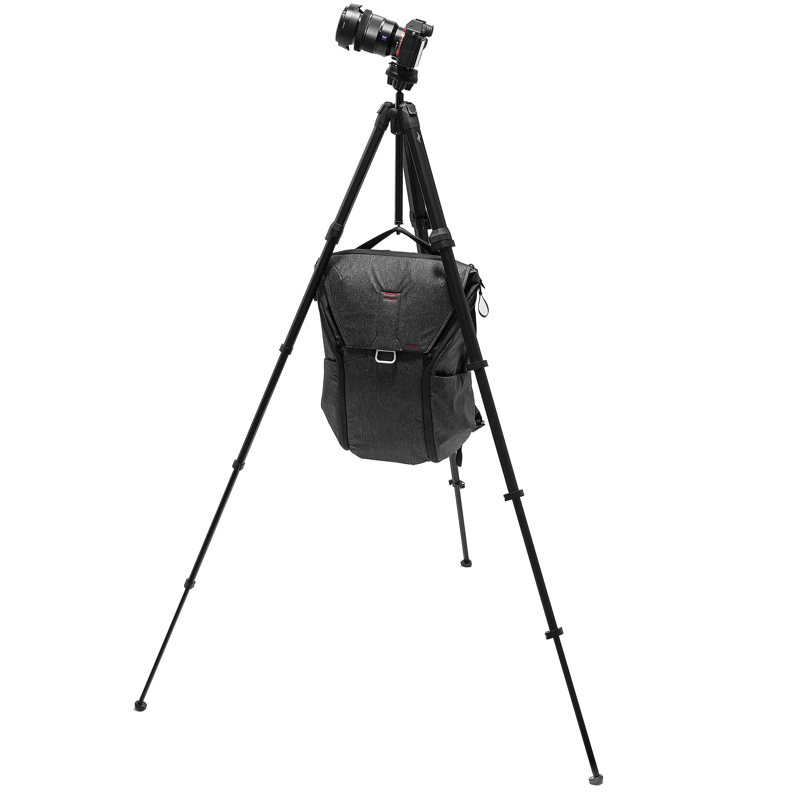 Peak Design Travel Tripod, Aluminum, Compact Design, Quick Setup and Takedown, Pro-Level Stability, Ergonomic Ball Head, Compact and Portable Travel Tripod for Camera and Phone, 20 lb Capacity