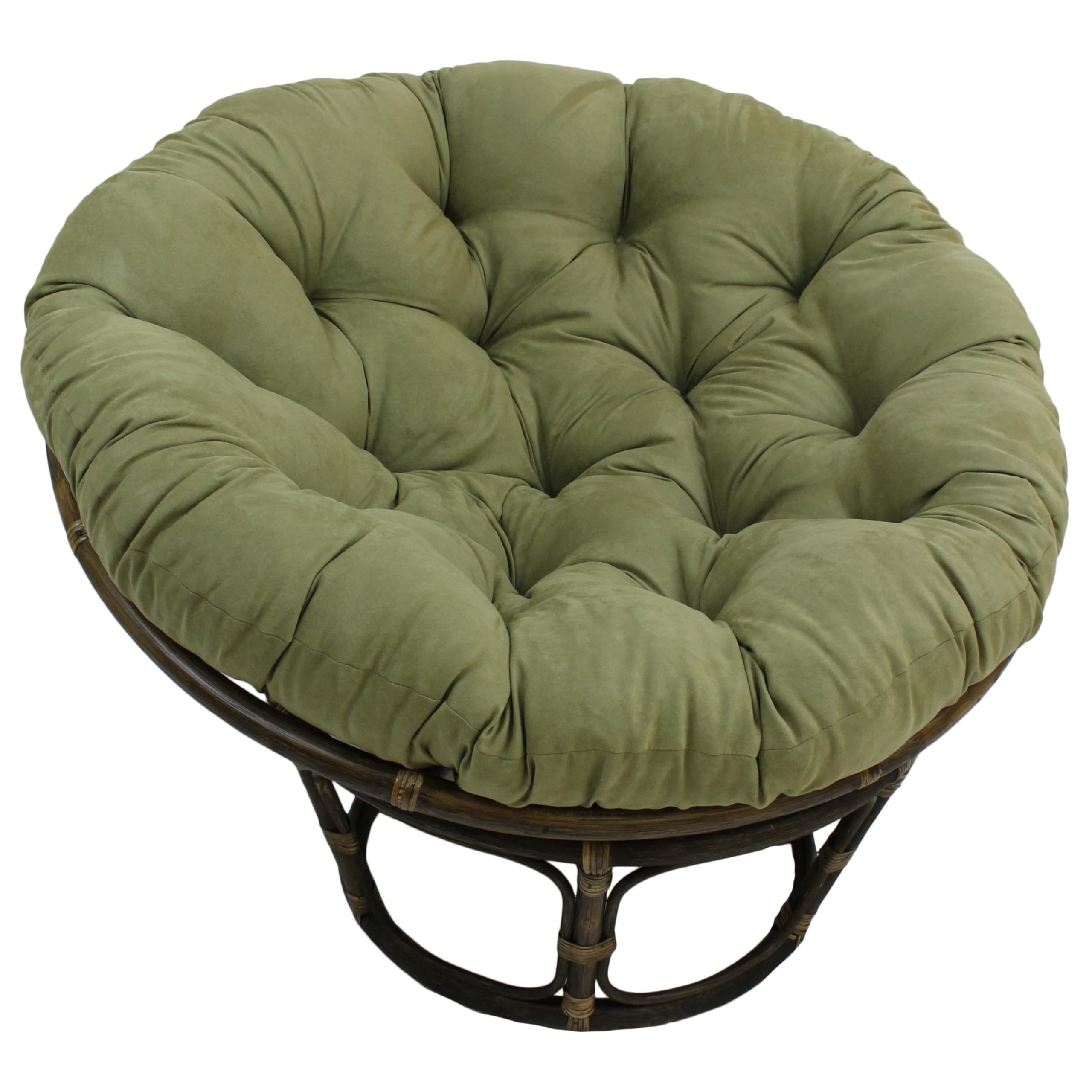 Blazing Needles Polyester Microsuede Papasan Cushion, 1 Count (Pack of 1), Aqua Blue
