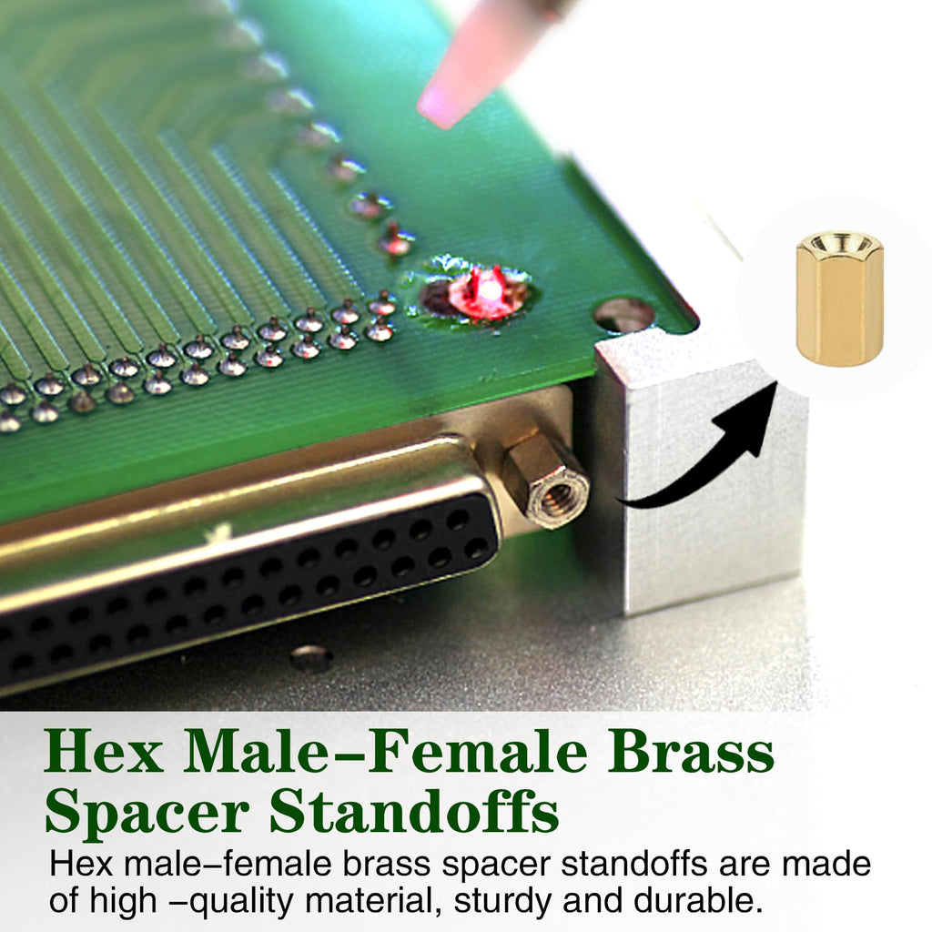 400Pcs M2 Motherboard Standoffs&Screws&Nuts Kit, Hex Male-Female Brass Spacer Standoffs, Laptop Screws for DIY Computer Build, Electronic Projects, Raspberry Pi, Circuit Board etc.