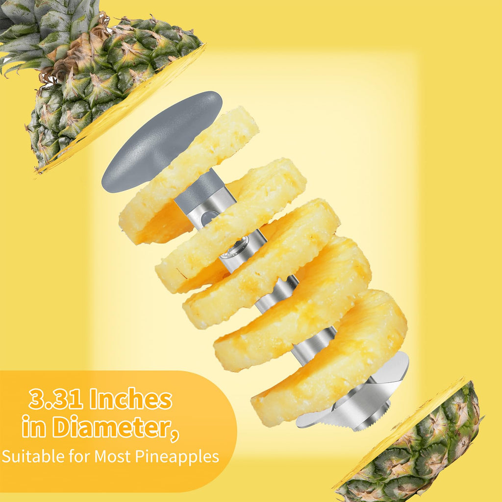 Pineapple Corer, [Upgraded, Reinforced, Thicker Blade] Newness Premium Pineapple Corer Remover, Stainless Steel Pineapple Core Remover Tool for Home & Kitchen with Sharp Blade for Diced Fruit Rings