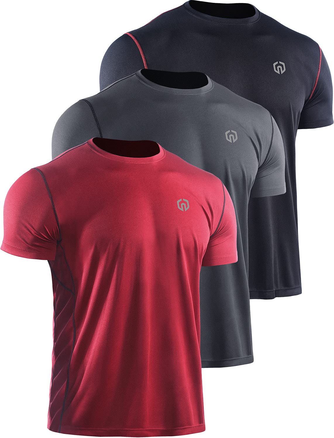 NELEUS Men's Dry Fit Athletic Running Shirt