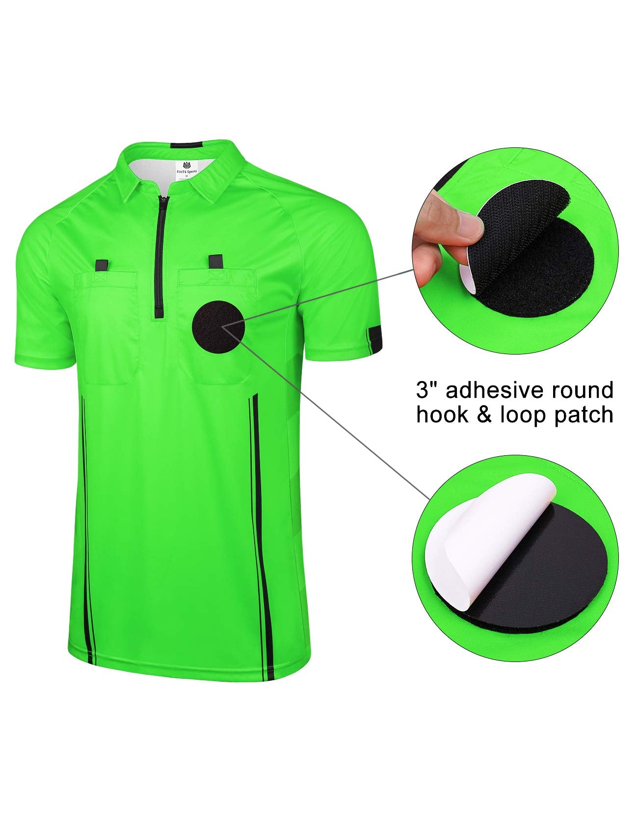 FitsT4 Sports Pro Soccer Referee Jersey Short Sleeve Ref Shirts