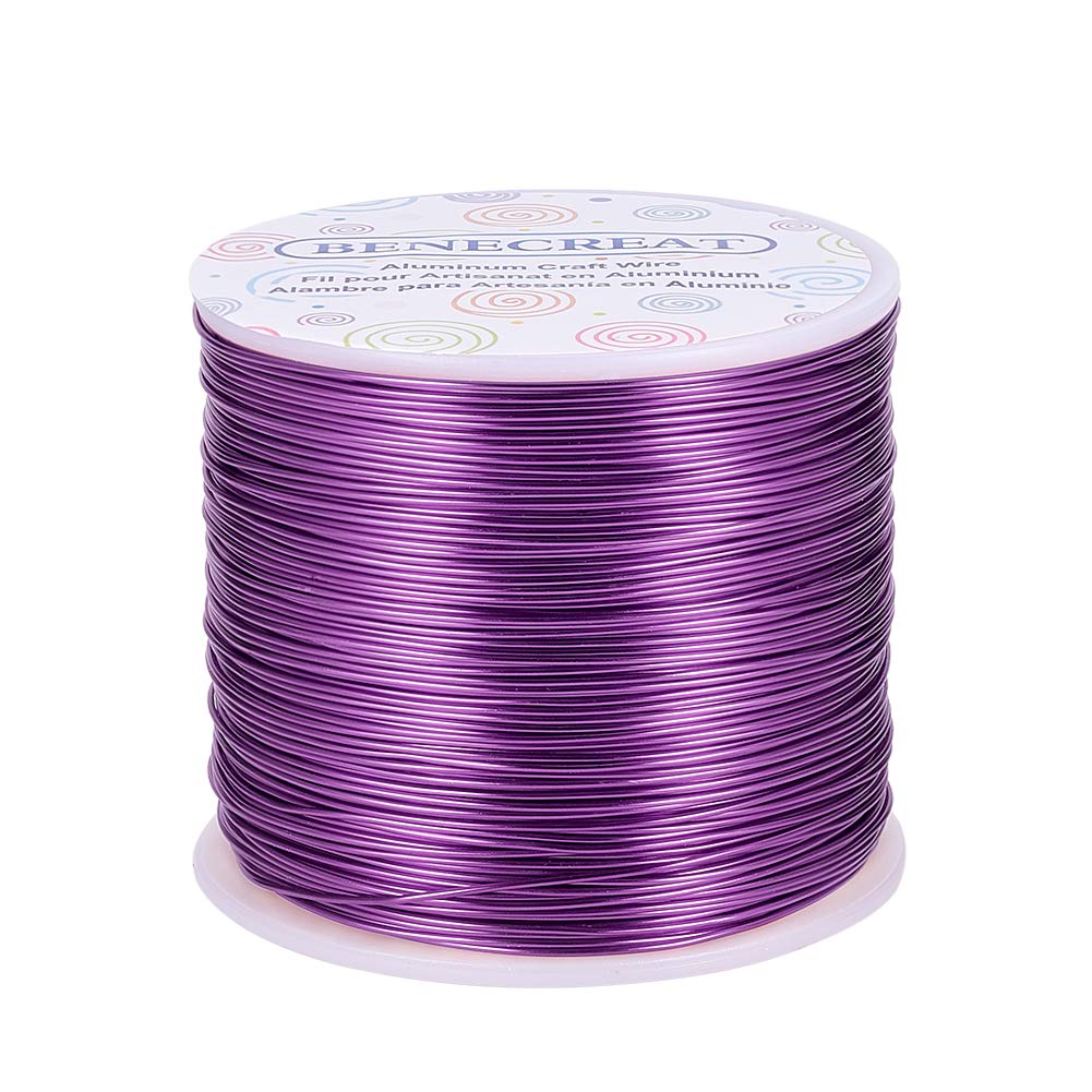 BENECREAT 9 Gauge Jewelry Craft Aluminum Wire 55 Feet Bendable Metal Sculpting Wire for Halloween Craft Floral Model Skeleton Making (Black, 3mm)