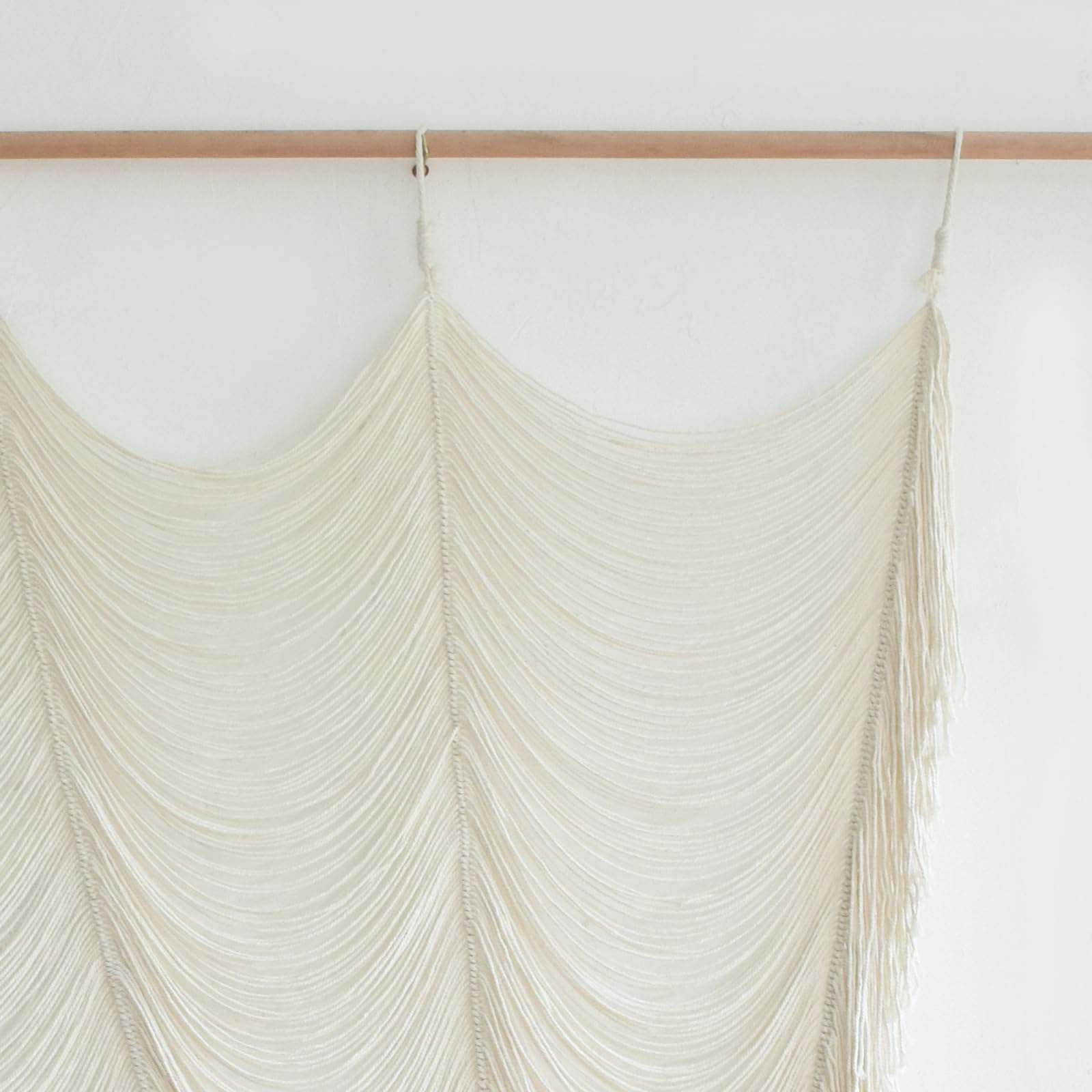 Flber Macrame Curtain Window Macrame Room Divider Doorway Curtain Boho Macrame Wall Hanging Living Room Bedroom Decor 42" W x 75" H
