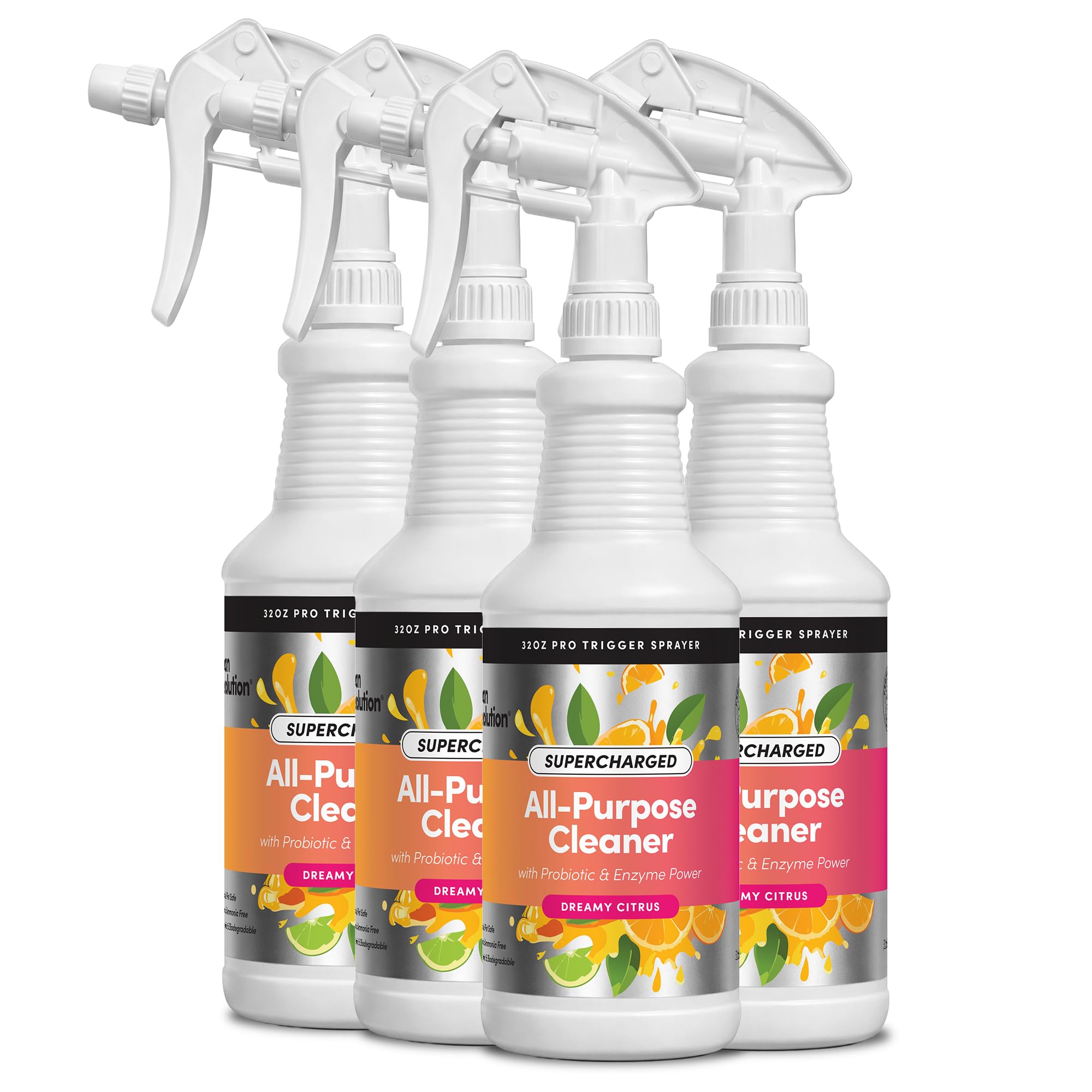 Clean Revolution Multi Surface Cleaner Refill Supply, Non-Toxic, Eco-Friendly & Plant-Based, Ready to Use, Dreamy Citrus, 128 Fl Oz (1 Gallon)