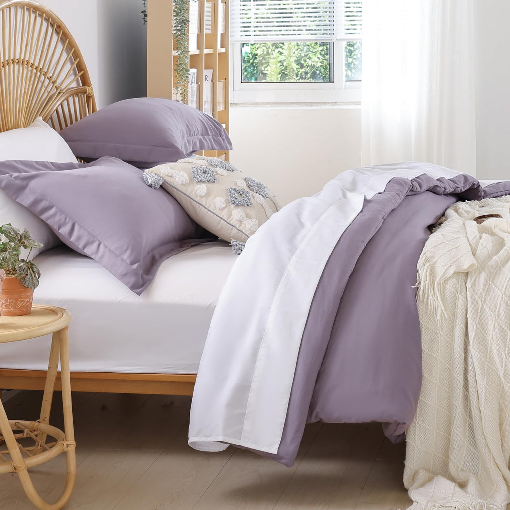 Beige Twin Comforter Set with Sheets - 5 Pieces Bed in a Bag Twin