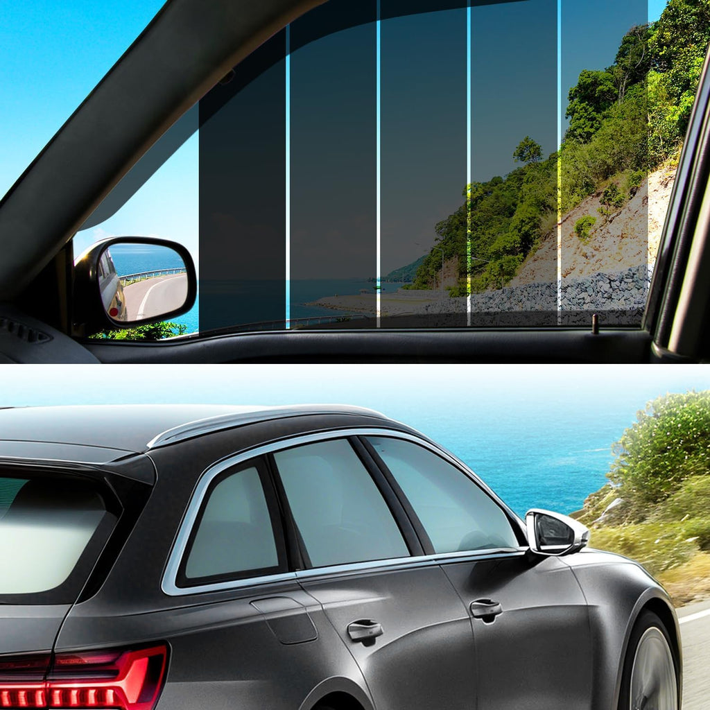 Window Tint Film for Cars 5% VLT 20in x 10Ft Ceramic Window Tints, Blocks 99% UV & IR Rays, Heat Resistant Anti Glare Film for Windshield, Scratch Resistant Sun Shade Auto Tint Roll