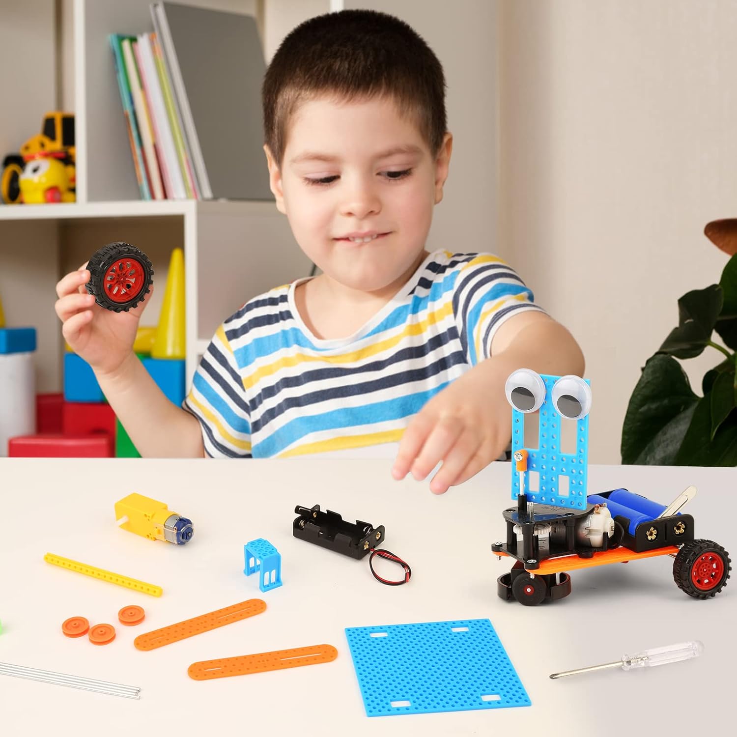 STEM Kits for Kids Craft 8-12, STEM Toy 6 7 8 9 Year Old Boy Birthday Gift | Science Kits for Kids 8-12 6-8 8-10, Boys Gifts Toys Crafts 6+ 7+ yr, Robotics Activities Robot Building Age 10 11 12 13 14