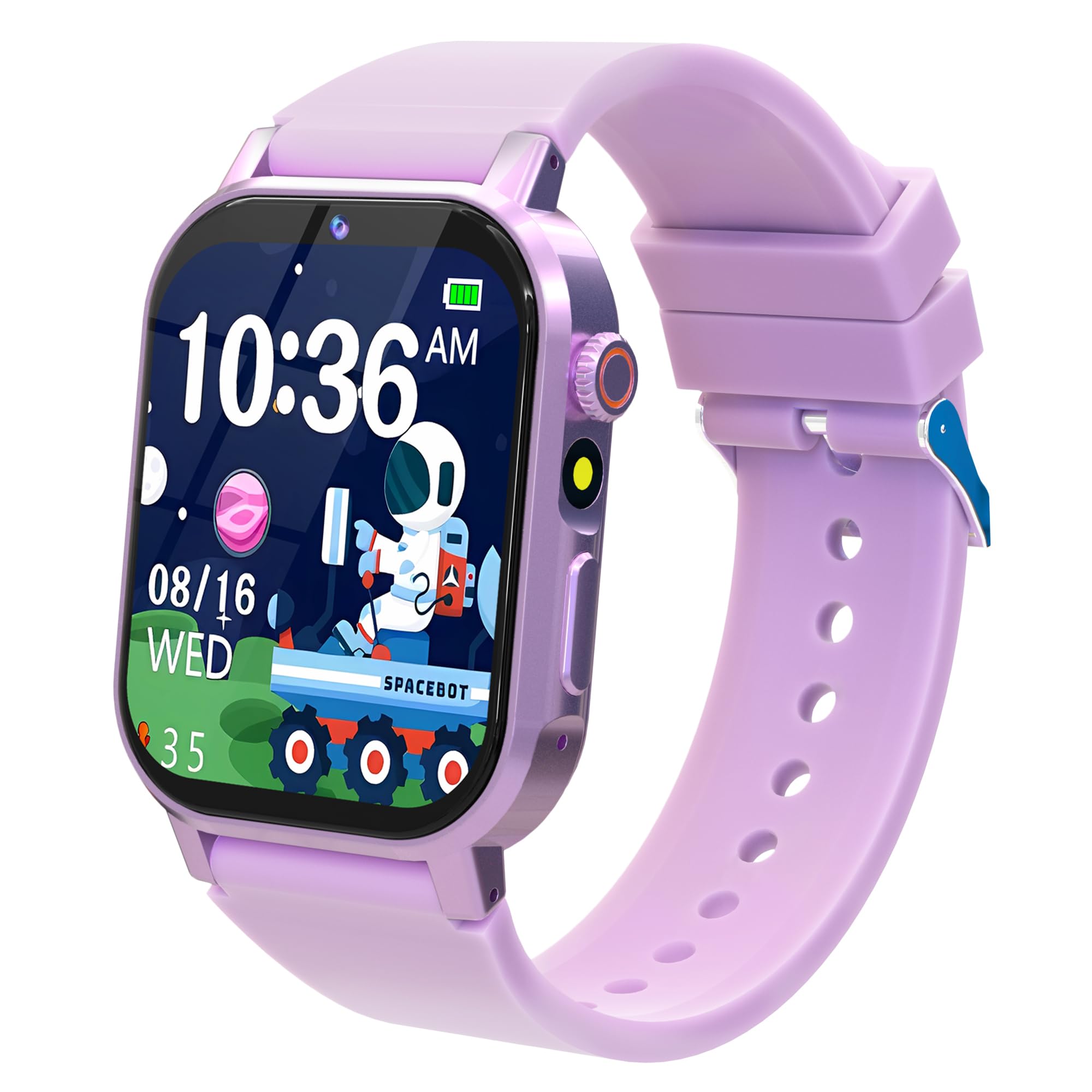 Kids Smart Watch Boys, Kids Game Smart Watch with 32 Games HD Touch Screen Video Camera Music Player Audiobooks Pedometer Flashlight Alarm Clock 12/24 hr, Toys Gift for 3-12 Years Old Boys Girls