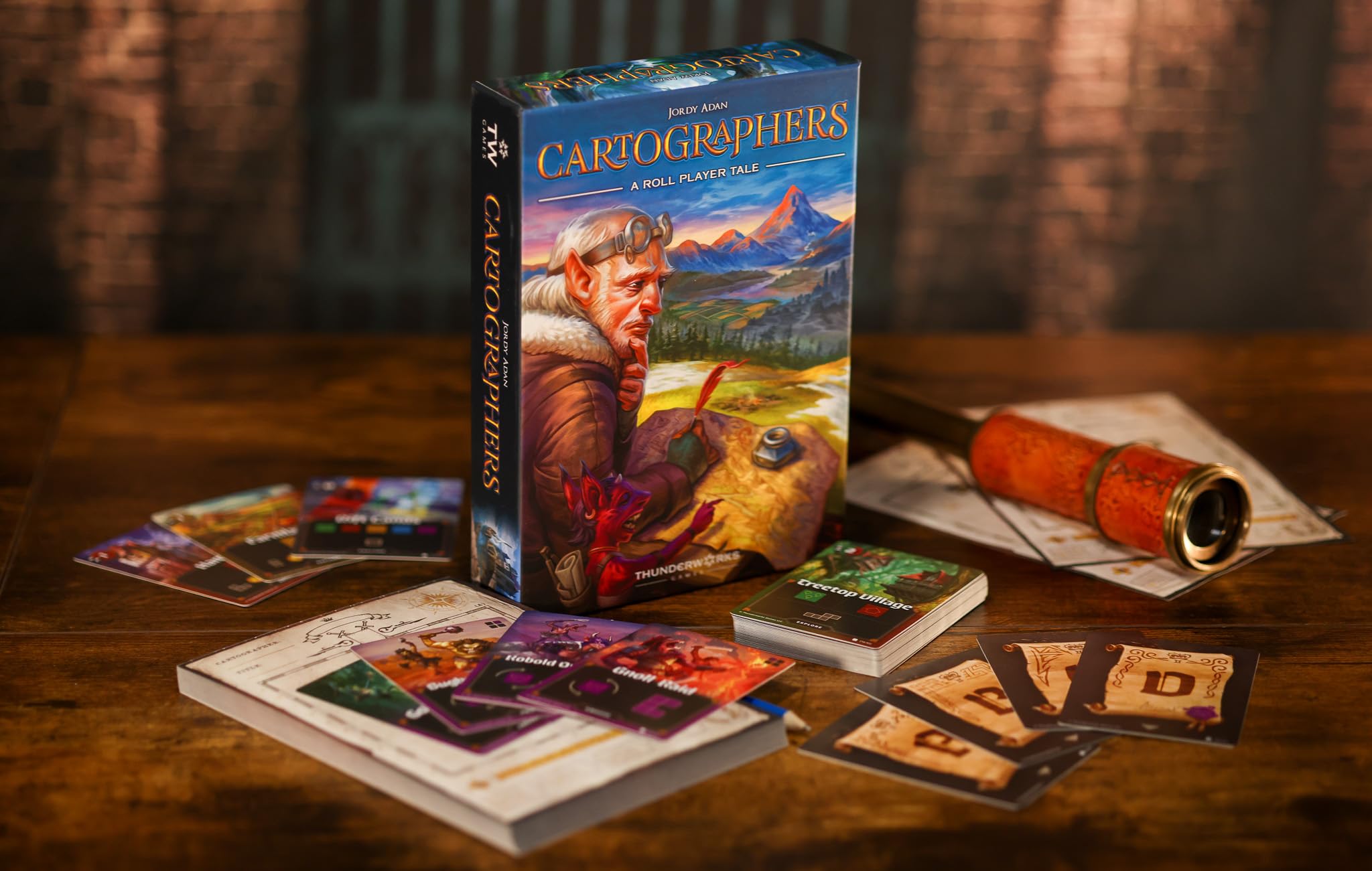 Cartographers Board Game | Award-Winning Game of Map Drawing | Strategy Flip and Write Family Game of Fantasy Cartography | 30-45 Minutes for 1-99 Players Ages 10+ | Thunderworks Games