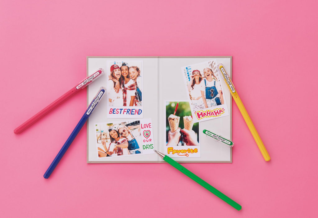 Pentel Matte Hop Original + Sweet Color Ballpoint Pen, 14 Colors K110-V14ST