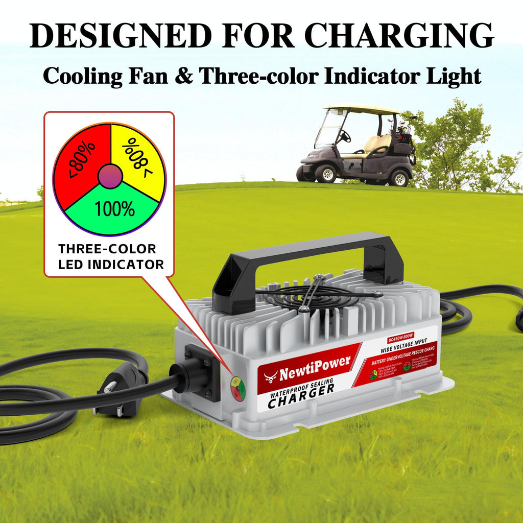 36V 100Ah Golf Cart LiFePO4 Battery with APP&Chager&Monitor,7.6KW Continuous Power Lithium Battery with 200A BMS, Up to 10000+ Rechargeable Cycles, Perfect for golf cart