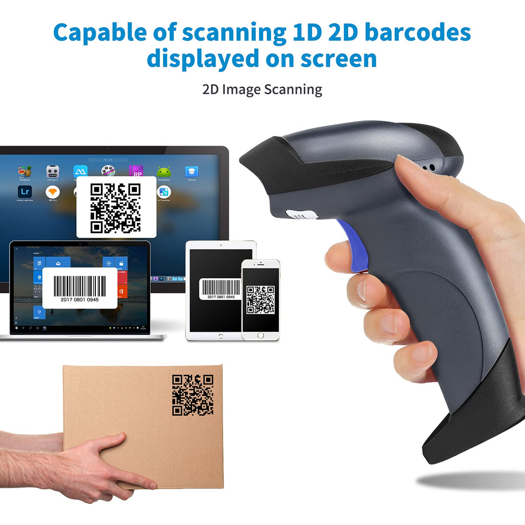 NETUM USB Laser Barcode Scanner, Handheld 1D Wired Bar Code Scanner Scanning UPC EAN Reader Gun Retails for Supermarket, Convenience Store, Warehouse - NT-M1