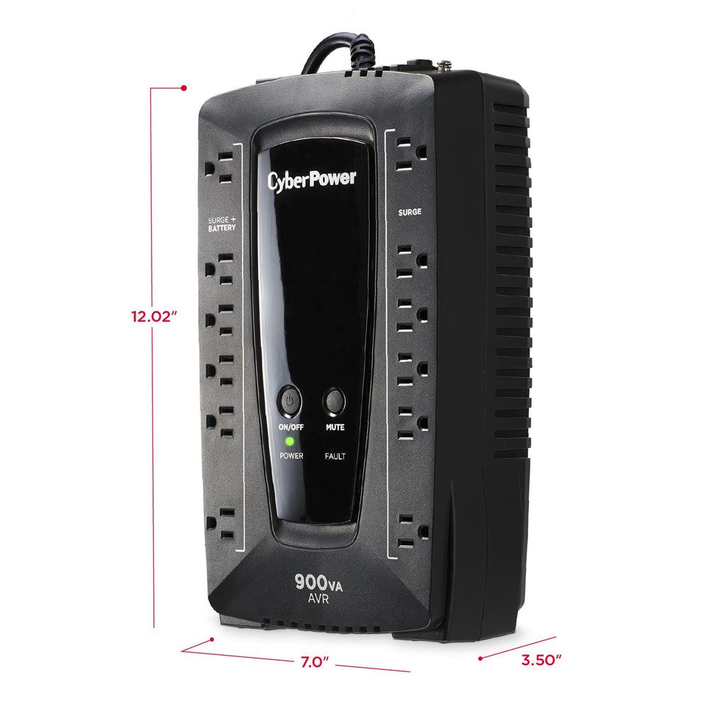 CyberPower AVRG750U AVR UPS System, 750VA/450W, 12 Outlets, Compact