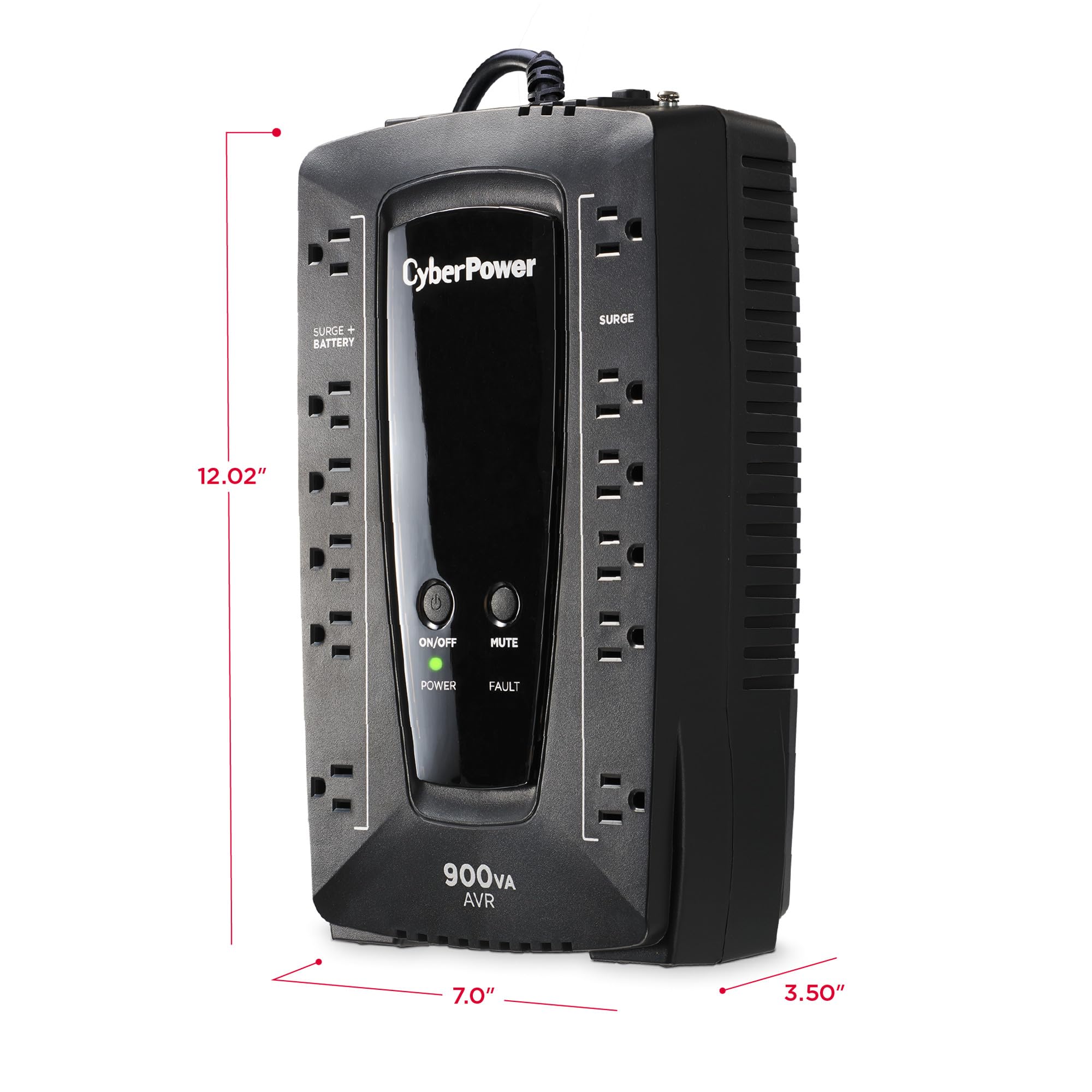 CyberPower AVRG750U AVR UPS System, 750VA/450W, 12 Outlets, Compact