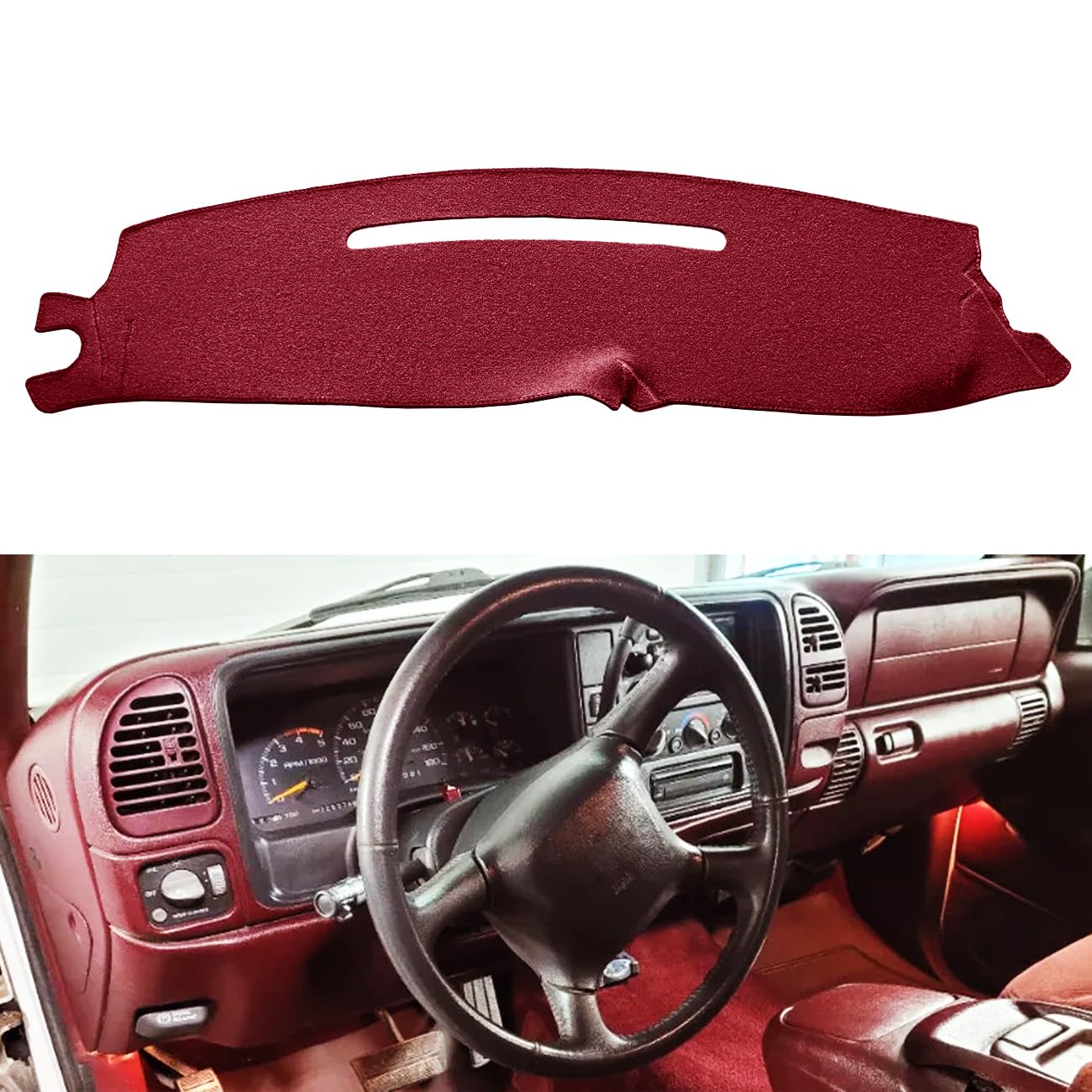 Dash Cover Fit for Chevy Chevrolet Silverado 1500 LT/WT 2500HD 3500HD 2007-2013, GMC Sierra 2007-2013 Dashboard Mat Carpet (08-13 Beige) Y74