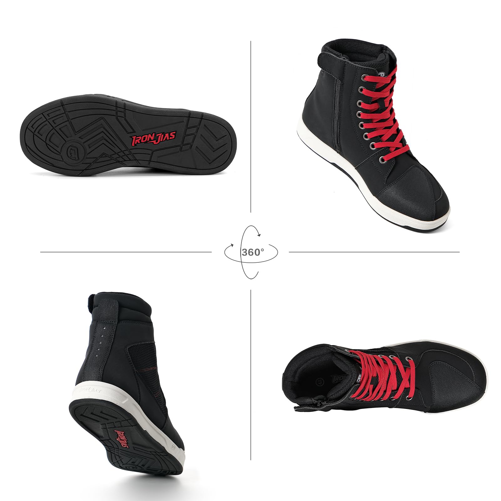 Zapatos para motociclismo Road Street Motocross. Botas de protección para hombres, zapatos para deportes, transpirables y casuales.