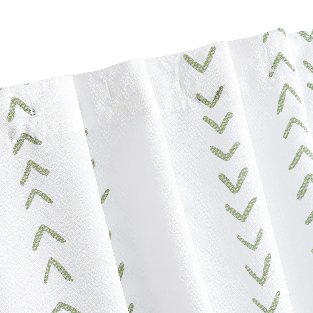 jinchan Small Stall Black and White Shower Curtain 36x72 Inches Inky Herringbone Chevron Zig Zag Waterproof Fabric Modern Farmhouse Shower Curtains for Bathroom with 7 Hooks