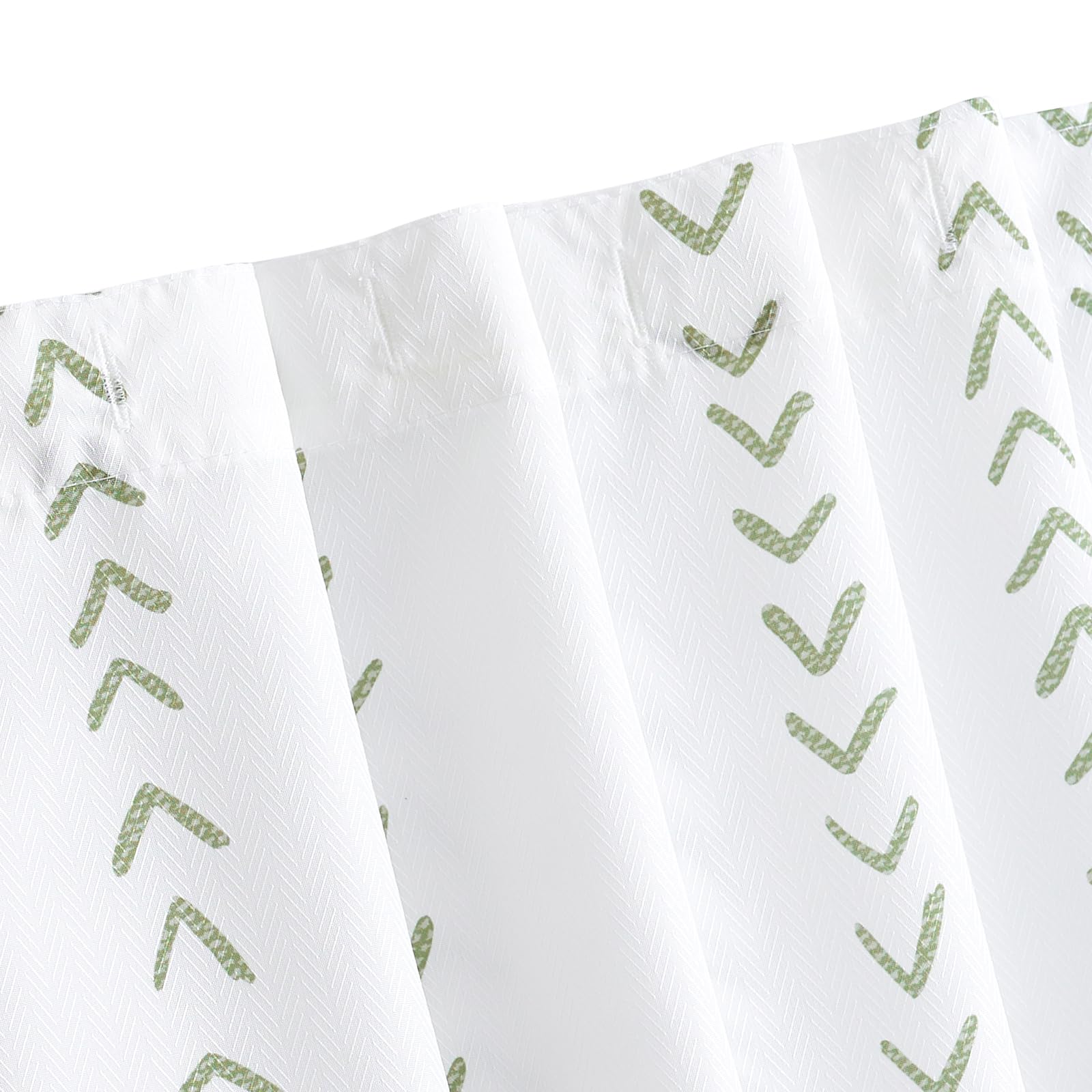 jinchan Small Stall Black and White Shower Curtain 36x72 Inches Inky Herringbone Chevron Zig Zag Waterproof Fabric Modern Farmhouse Shower Curtains for Bathroom with 7 Hooks