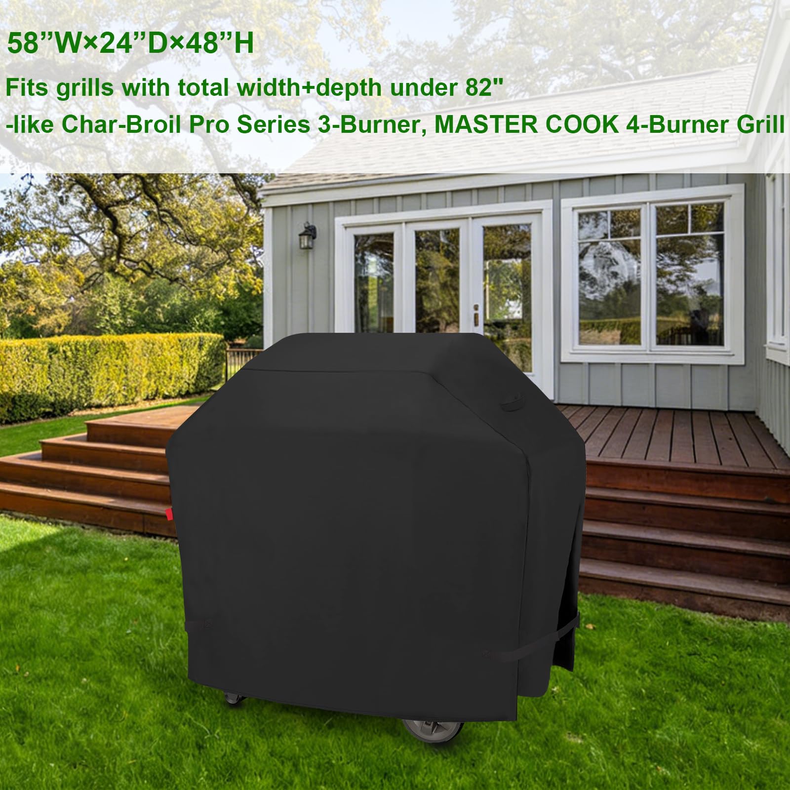 Outdoor Waterproof Small Grill Cover Fits for Weber Spirit 210 Series(E 210,S 210,E 215), Charbroil, Kenmore Grills, Heavy Duty 2 Burner BBQ Cover 30",Compared to Weber 7105