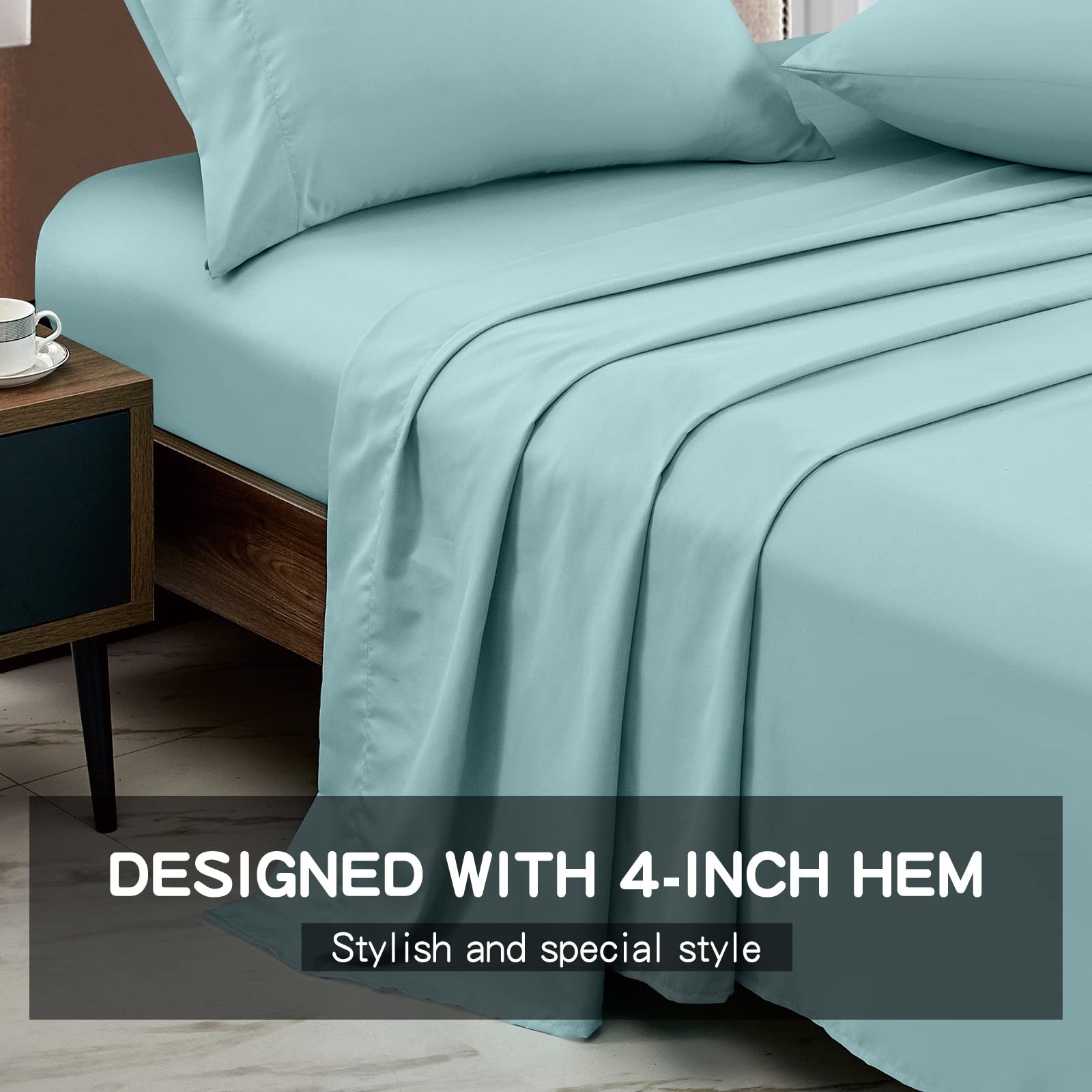 FreshCulture Twin XL Flat Sheet - Hotel Quality Twin XL Flat Sheet Only - Brushed Microfiber Top Sheet - Ultra Soft & Breathable - Wrinkle-Free - Easy Care - Single Flat Sheet (Twin XL, Beige)