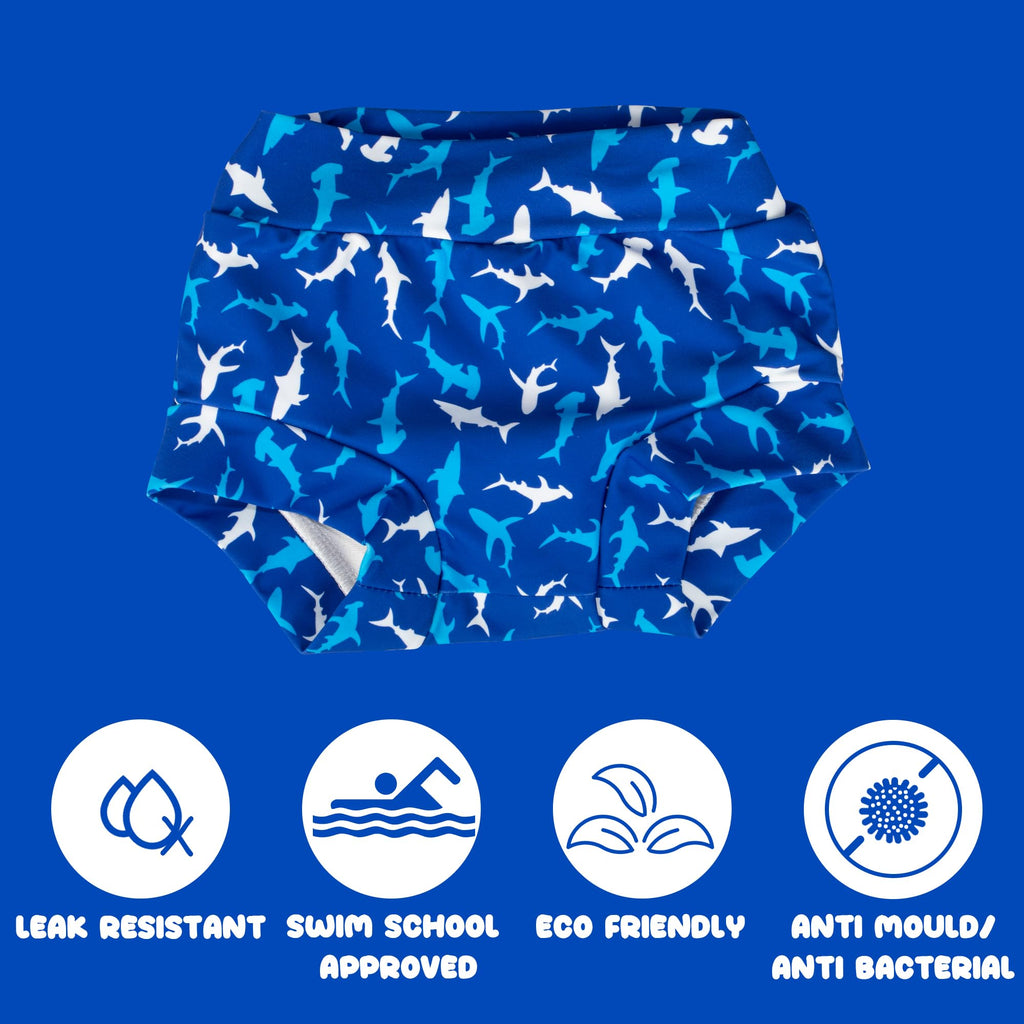 BIG ELEPHANT Baby Swim Diapers 3pcs, Reusable Adjustable Washable Waterproof Swimming Diaper for Boy's and Girl's 6Months - 5 Years