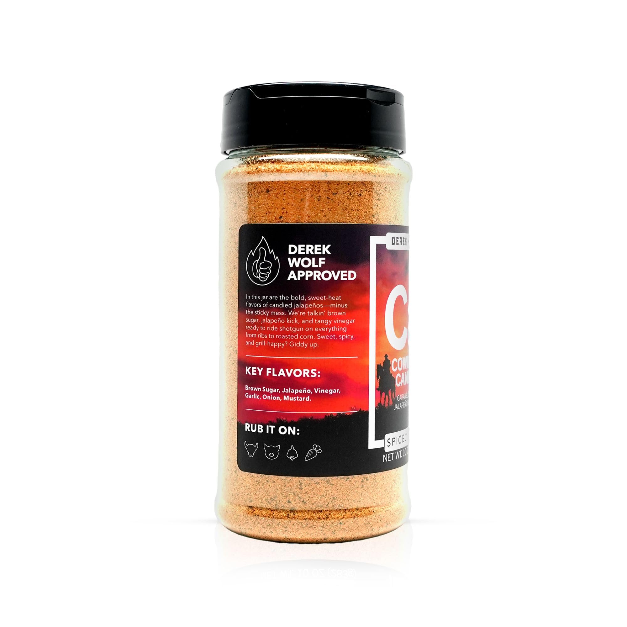 Spiceology – Derek Wolf Cowboy Butter Seasoning – Bold & Buttery Blend with Garlic, Smoked Paprika & Mustard – Perfect for Beef Brisket, Pork Chops, Chicken Thighs & Steak – 10.4 oz