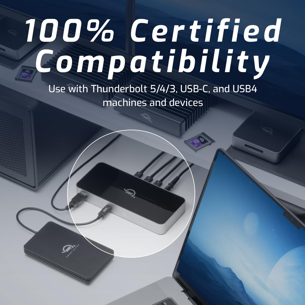 OWC Thunderbolt HUB with 4 X Thunderbolt 4 and 1 X USB-A