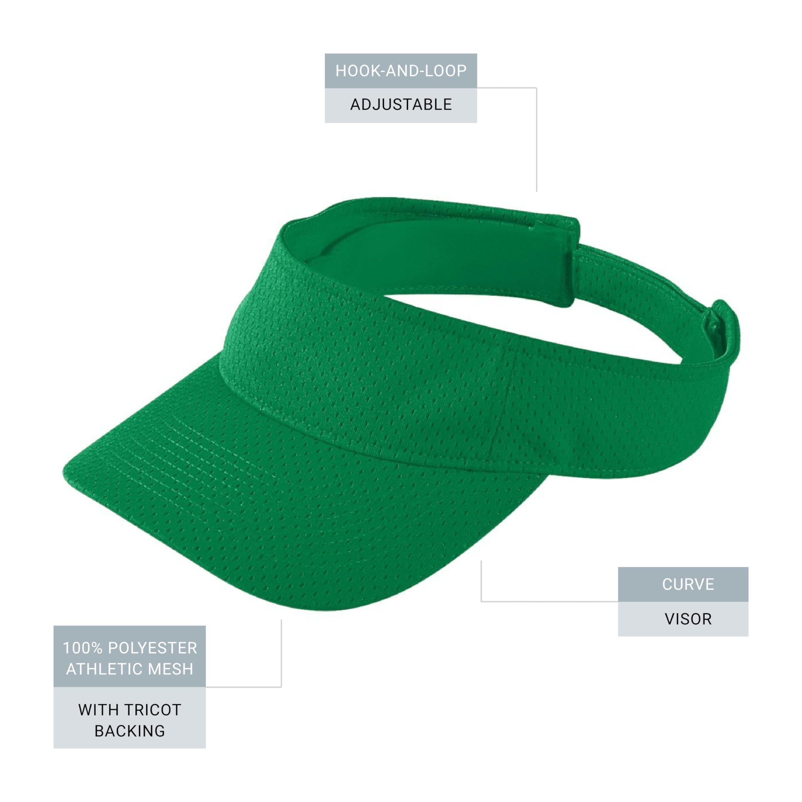 Augusta Sportswear Women's Athletic Mesh Visor - Stylish Sun Hat for Golf, Running, and Outdoor Activities