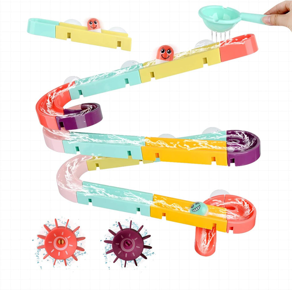 33 PCS Bath Toys for Toddlers and Babies, Bathtub Toy Set with Shower, Rubber Ducks, Floating Toys