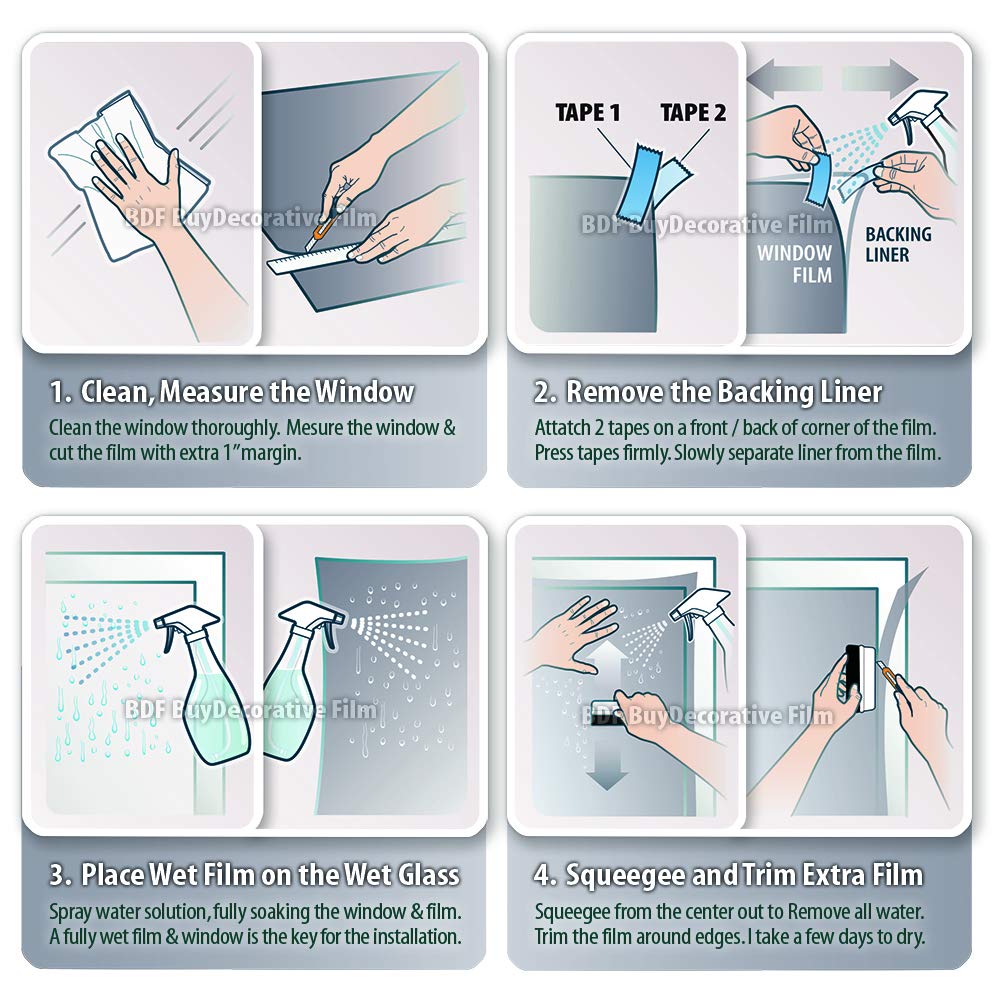 BDF NSN70 Window Film Transparent High Heat Rejection & UV Cut (Very Light) - 12in X 14ft