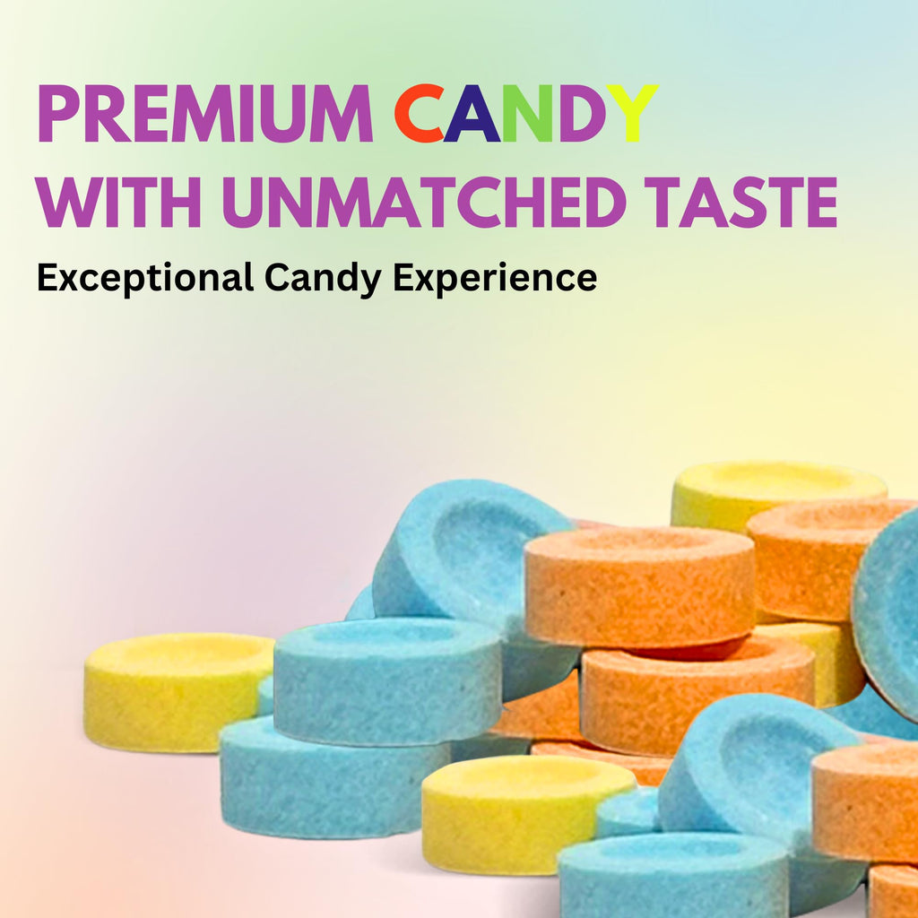 Fresh Finest 48-Count Bulk Candy Bracelets - Individually Wrapped Novelty Candy Bracelets. Perfect for Party Favors, Goody Bags, Candy Buffets, and Retro-Themed Events.