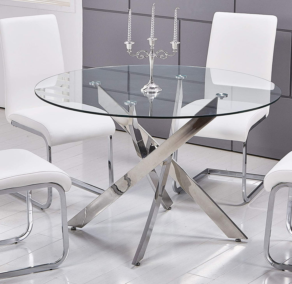 12" Inch Round Glass Table Top 1/2" Thick Tempered Beveled Edge by Fab Glass and Mirror