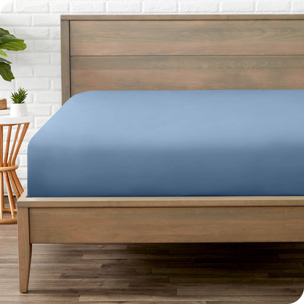 Bare Home Fitted Bottom Sheet Twin Size - Premium 1800 Ultra-Soft - Hotel Luxury - Deep Pocket - Durable and Long Lasting (Twin, White)