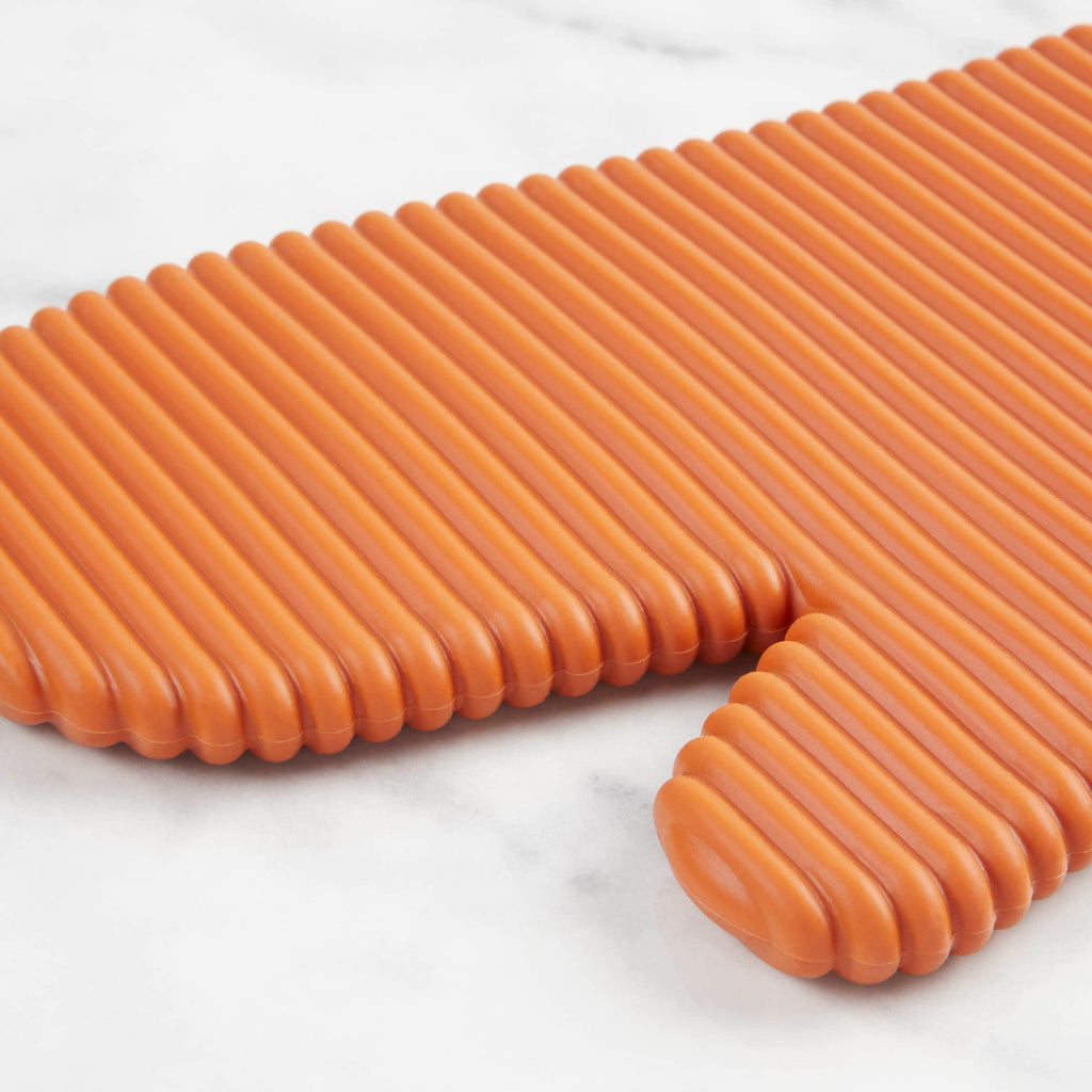 KITCHENAID Ribbed Soft Silicone Oven Mitt 2-Pack Set, 7.5"x13", Aqua Sky
