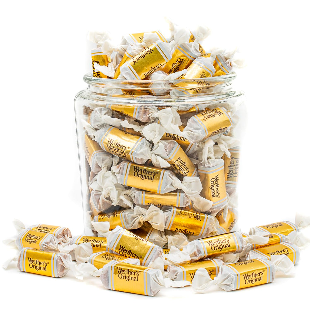 ORIGINAL Caramel Hard Candy 1 lb – Bulk Bag, Classic Cream and Caramel Flavors, Individually Wrapped (82 Pieces)