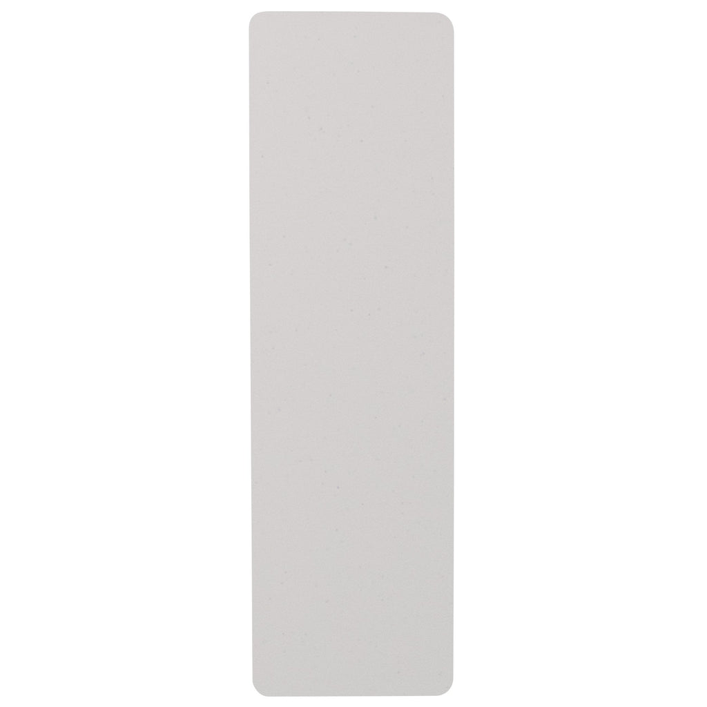 EMMA + OLIVER 5' Rectangular Plastic Folding Table, Long Plastic Foldable Table for Residential Indoor/Outdoor Events, White