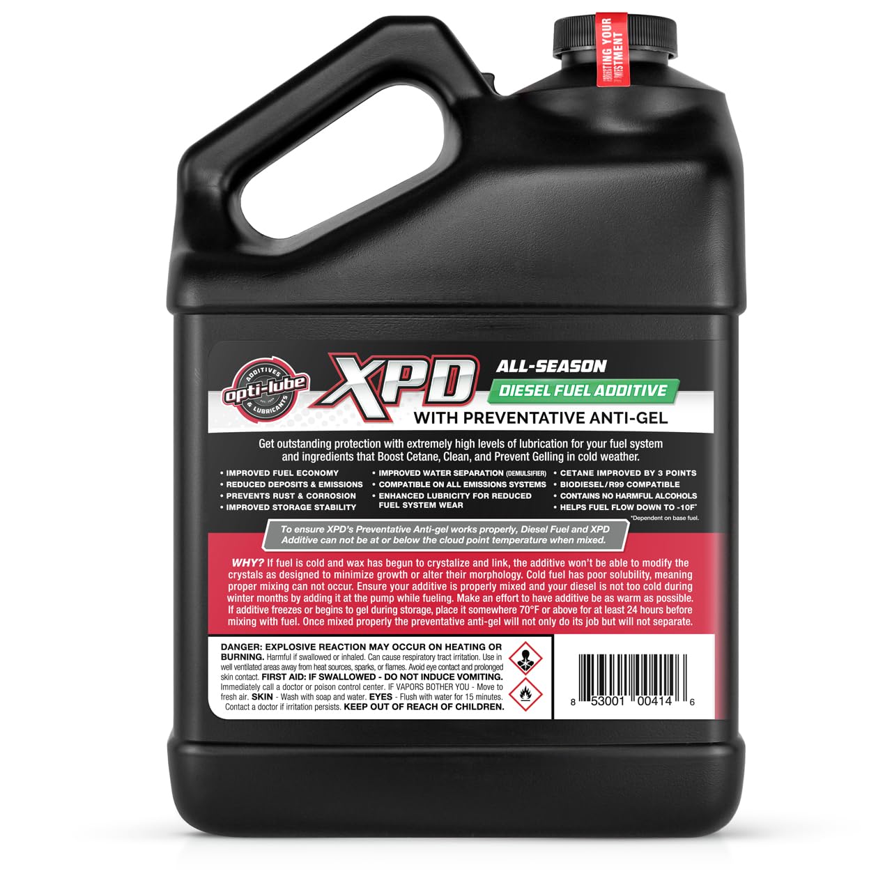 Opti-Lube XPD All-Season Diesel Fuel Additive - Gallon (1 Gallon (Treats 512 Gallons))