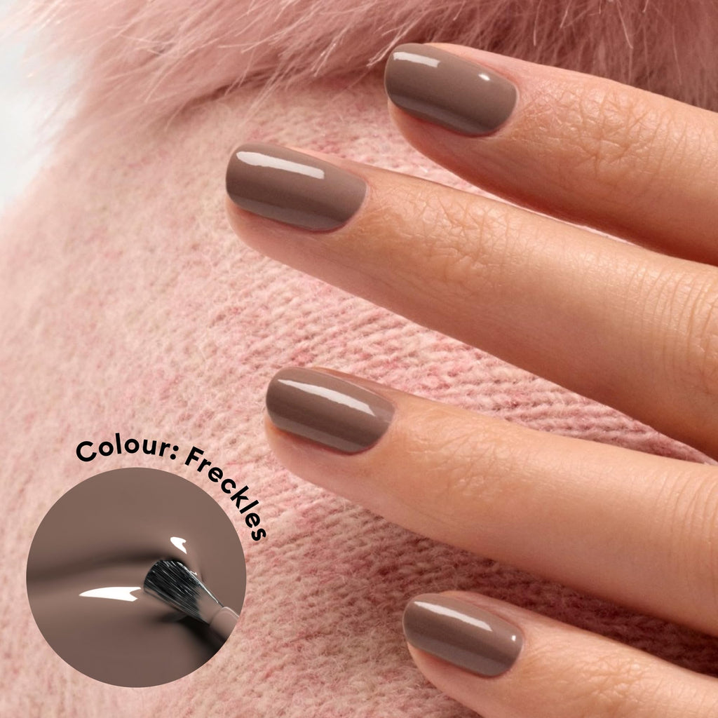 Manucurist Green Quick Dry Nail Polish Aubergine - Dark Purple Nail Polish - 9-Free, Plant-Based and Vegan - Non Toxic - Natural Classic - Nails Care - Manicure - Made in France - 0.5 fl oz