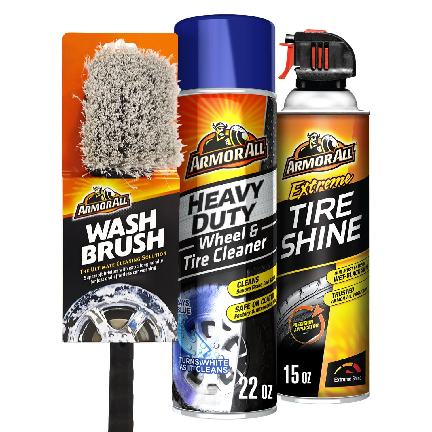 Armor All Extreme Tire Shine Spray , Tire Cleaner and Shine, 22 Fl Oz Each, 6 Pack