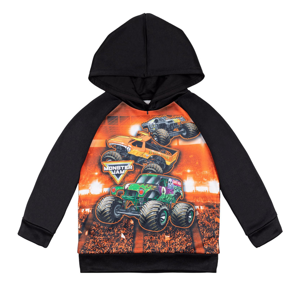 Monster Jam Boys' Fleece Pullover Hoodie Toddler to Big Kid