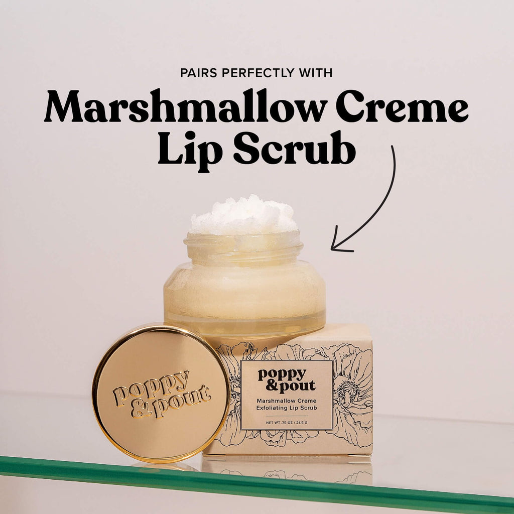 Poppy & Pout Blood Orange Mint Jumbo Lip Balm | All Natural Lip Balms & Moisturizers | Hydrates with Beeswax, Vitamin E, Organic Coconut Oil | Cruelty-Free | Lip Balm in Recyclable Cardboard Tube