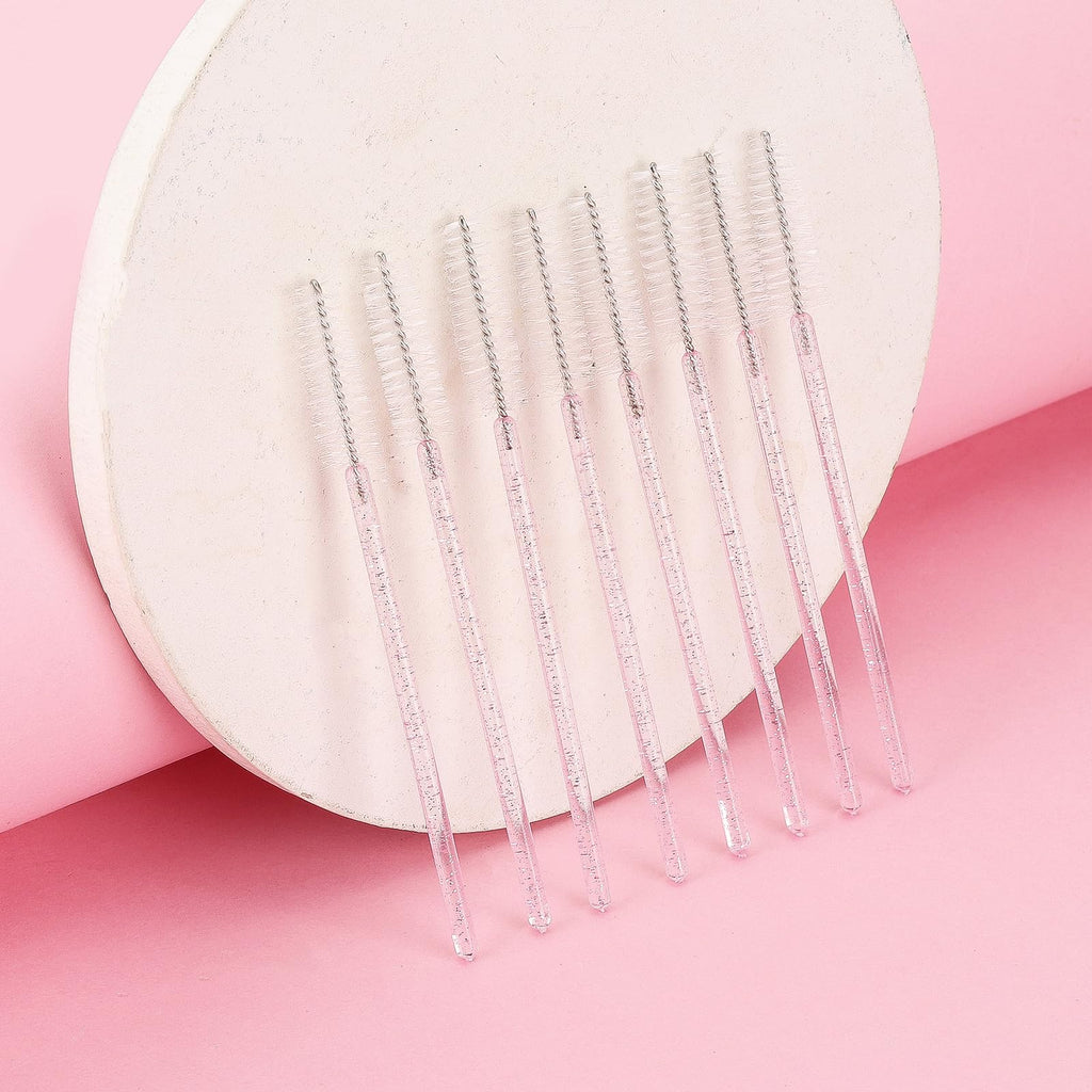 Tbestmax 500 Disposable Mascara Wands Eyelash Brush Spoolies for Eyebrow Eye Lash Extension, Makeup Brushes Applicators Kits - 5 Colors
