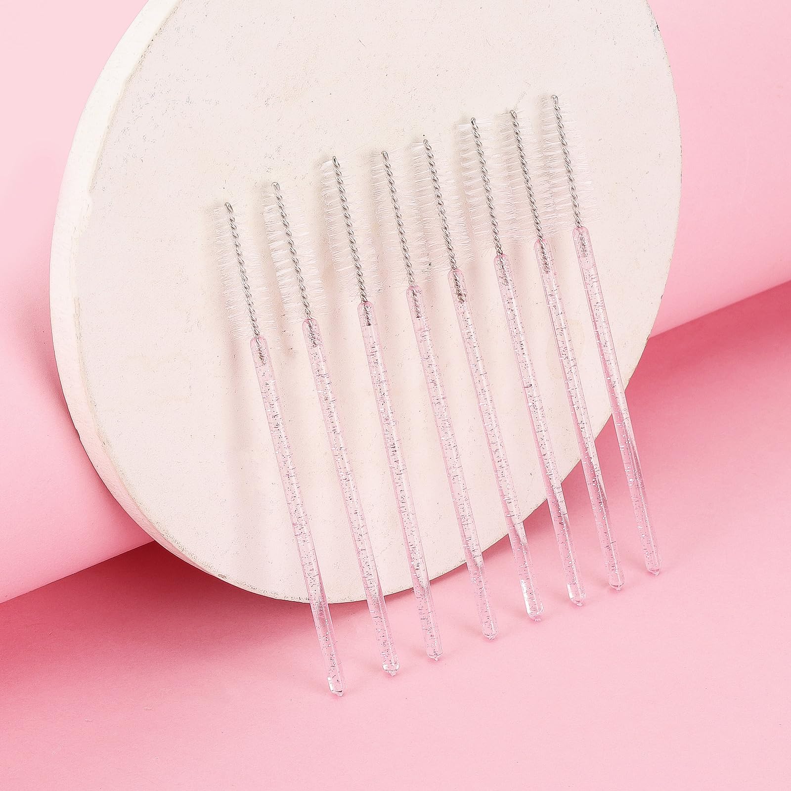 Tbestmax 500 Disposable Mascara Wands Eyelash Brush Spoolies for Eyebrow Eye Lash Extension, Makeup Brushes Applicators Kits - 5 Colors