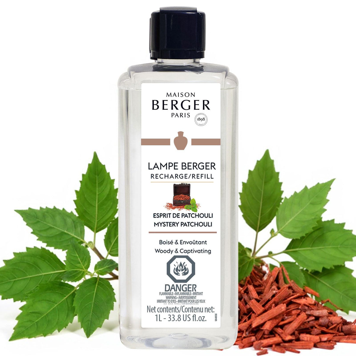 MAISON BERGER Lampe Berger Refill, 1 L, Agaves Garden | Catalytic Lamp Fragrance Refill, Helps Neutralize Odors, ~160 h Fragrance Diffusion, Made in France