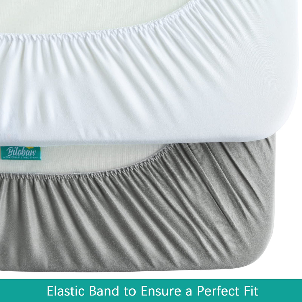 2 Pack Twin Mattress Protector Waterproof, Noiseless & Soft Coverage Mattress Fitted Sheet Twin with Deep Pocket up to 14", Super Breathable & Easy Wash Twin Size Mattress Protector