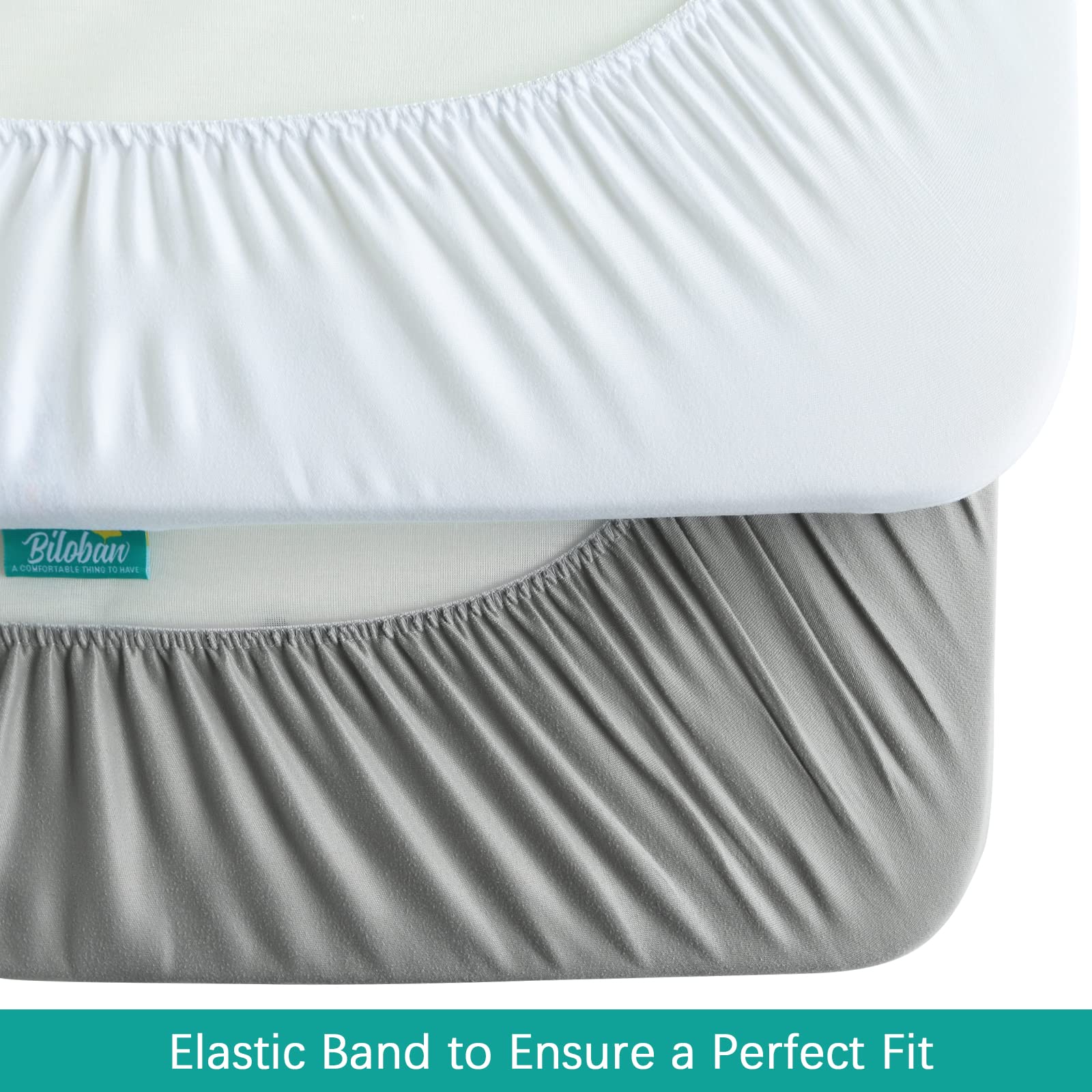 2 Pack Twin Mattress Protector Waterproof, Noiseless & Soft Coverage Mattress Fitted Sheet Twin with Deep Pocket up to 14", Super Breathable & Easy Wash Twin Size Mattress Protector