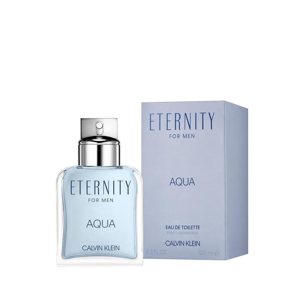 Calvin Klein Eternity Aqua Eau de Toilette for Men - Aquatic fragrance, Top notes: Cucumber, Citrus Cocktail