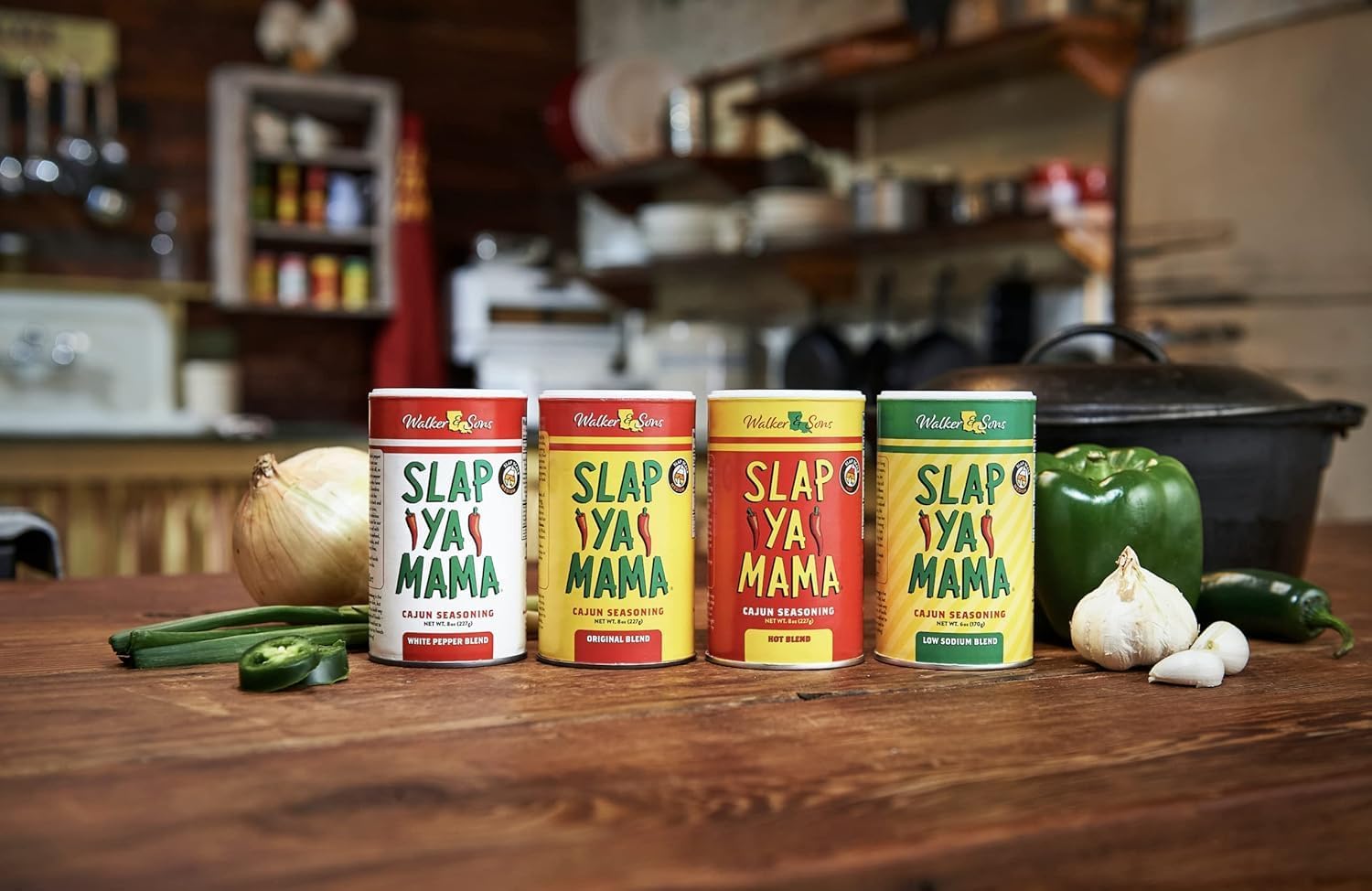 Slap Ya Mama Cajun Seasoning from Louisiana, Hot Blend, No MSG and Kosher, 8 Ounce Can